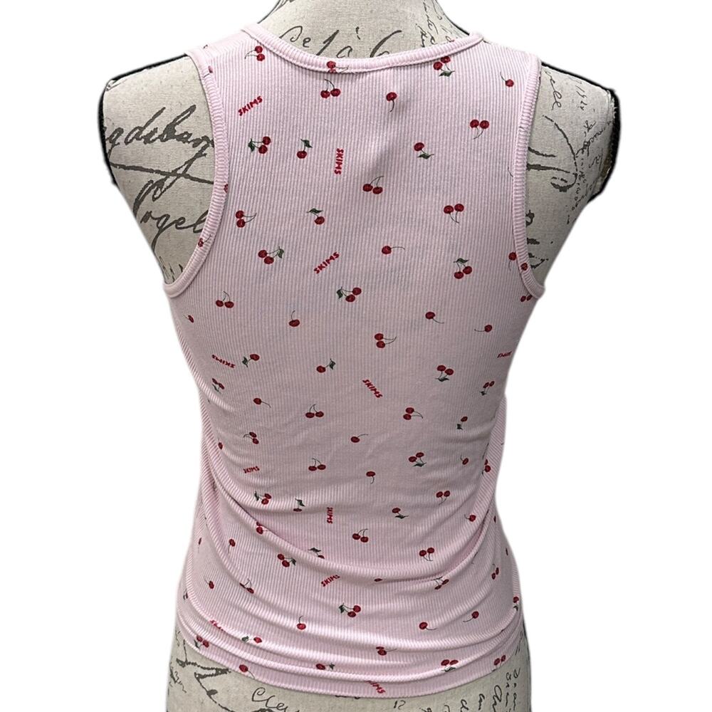 Skims Soft Lounge Split Front Tank In Cherries - image 3